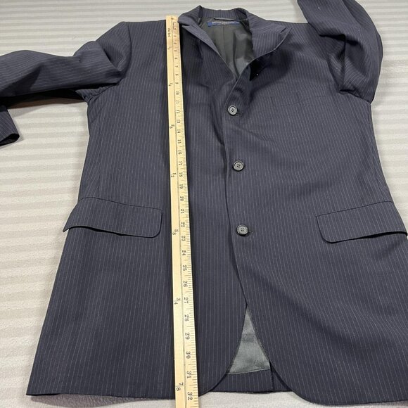 Vintage Brooks Brothers Blazer Mens 44 Long Navy Pinstripe 346 Made USA - Picture 9 of 11